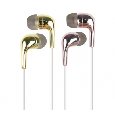 Color plastic wired In-ear earphone with mic 