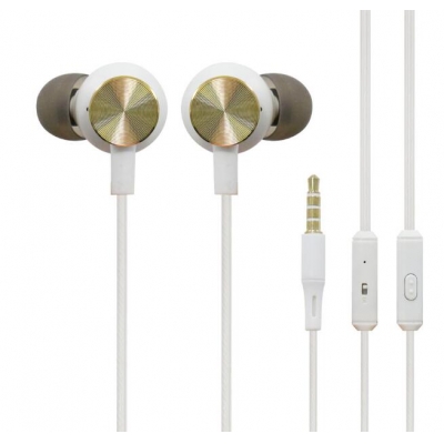 New In-ear earbuds with Mic + volume for smartphone 