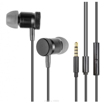 Metal Wired In-ear earphone with mic for smartphone,Laptop