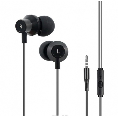 Metal Wired In-ear earphone with mic for smartphone,Laptop