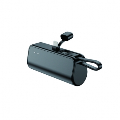 5000mAh Type-C 尾插 二合一带线 迷你移动电源