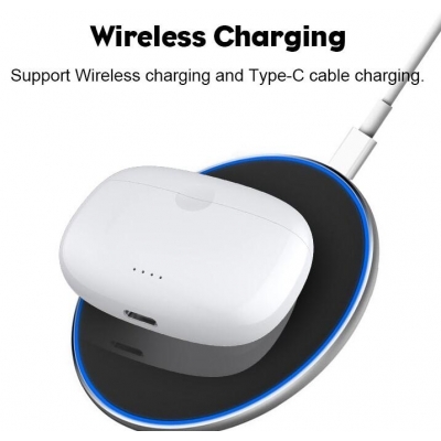 ANC TWS wireless Earphone with wireless charging case 