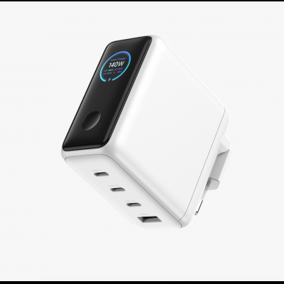 GaN 140W 5-ports Desk Charger with Led Display